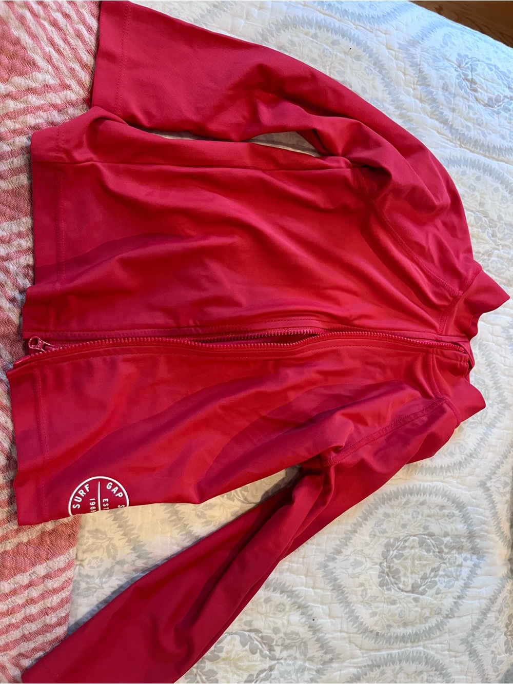Gap Red Zip-Up Rash Guard Jacket. Size 3t